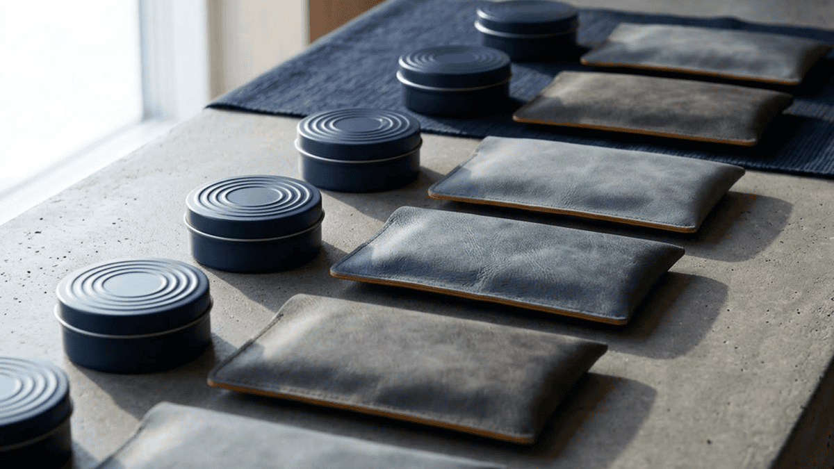 Snus und Nikotinbeutel Dosen minimalistisch arrangiert
