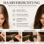 Haarverdichtung: Übersicht über Clip-in, Tape, Bonding und Haartressen für mehr Volumen