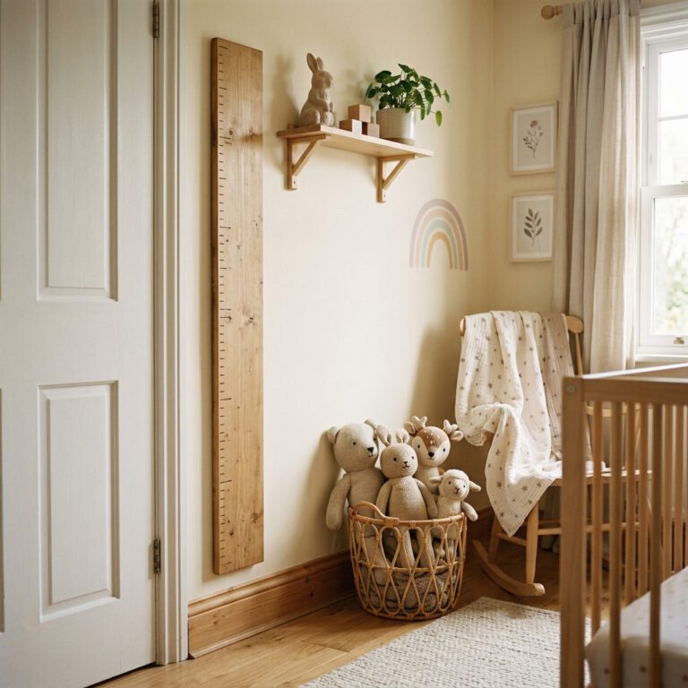 personalisierte messlatte holz kinderzimmer featured